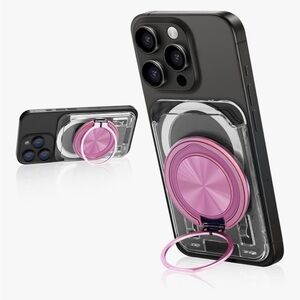 Pink and Purple Phone Holder with wallet